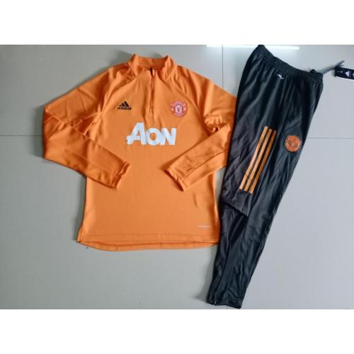 Chandal del Manchester United 2021-2022 Sin Mangas Naranja