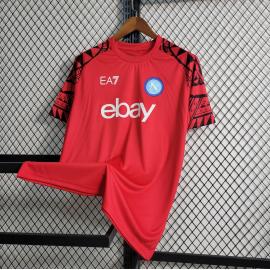 Camiseta Scc Napoli Pre-Match Rojo 23/24