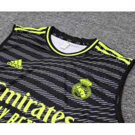 Camiseta Sin Mangas Real M adrid CF Pre-Match Negro 23/24 + Pantalones