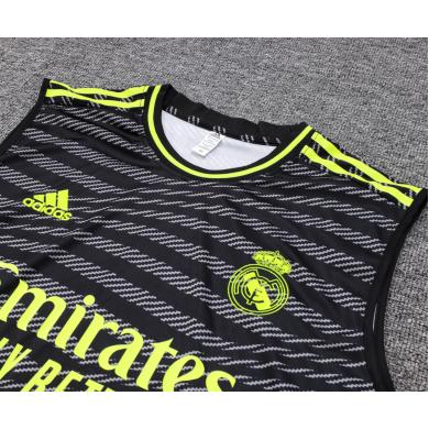 Camiseta Sin Mangas Real M adrid CF Pre-Match Negro 23/24 + Pantalones