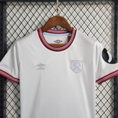 Camiseta West Ham United 2ª Equipación 23/24 Niño