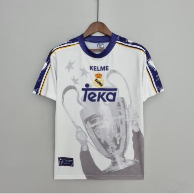 Camiseta Retro Real M adrid Champions League 7 Champions Edición Conmemorativa 97-98