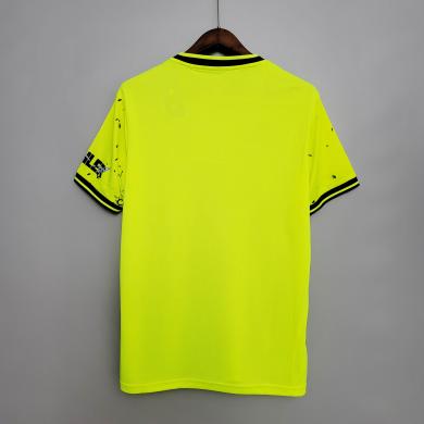 Camiseta Manchester United FC European Training 2020-2021-Verde Fluorescente