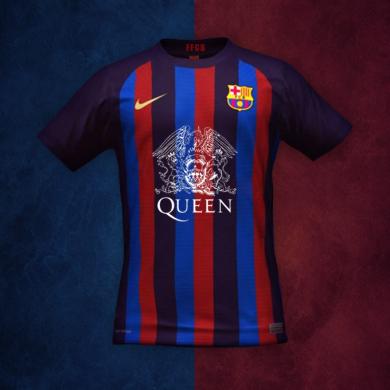 Camiseta b-arcelona Edición Limitada de Queen la 1a equipación masculina del FC