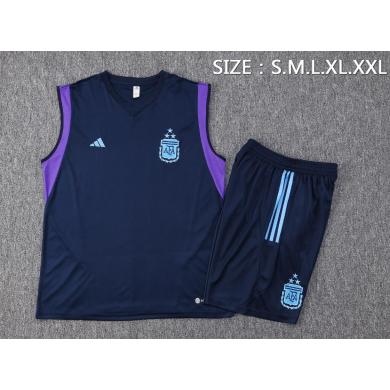 Camiseta De Fútbol Sin Mangas Argentina 23/24 + Pantalone