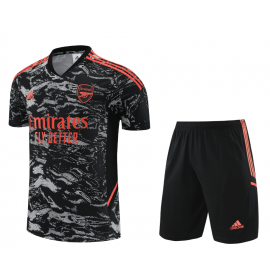 Camiseta Arsenal FC Pre Match 23/24 Negro + Pantalones
