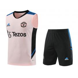 Camiseta Sin Mangas Manchester United Pre-Match 2023/2024 + Pantalones