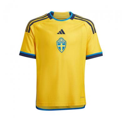 Camiseta Suecia Primera Equipación Mundial Qatar 2022 Niño