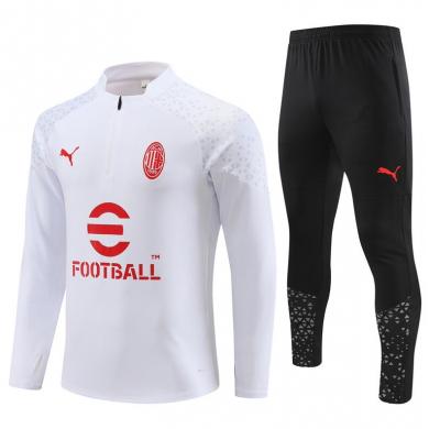 Chandal Entrenamiento AC Milan 23/24 BLANCO (Hombre/Niño) + Pantalones