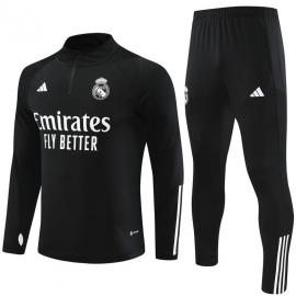 Sudadera Real M adrid FC 2023-2024 Negro (Hombre/Niño) + Pantalones