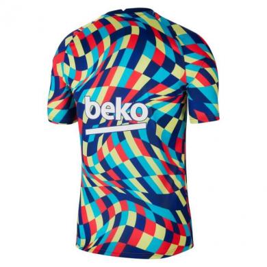 Camiseta De Calentamiento Fc Barcelona 2020/2021 Azul