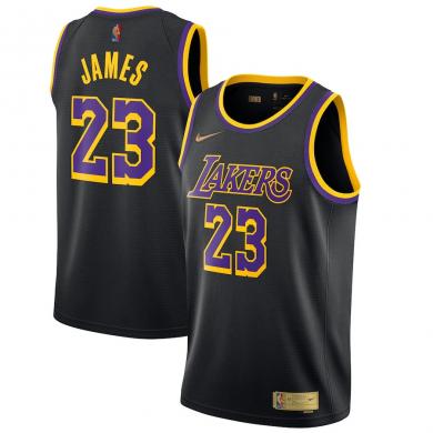 Camiseta Earned Edition Swingman de Los Angeles Lakers de LeBron James