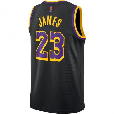 Camiseta Earned Edition Swingman de Los Angeles Lakers de LeBron James