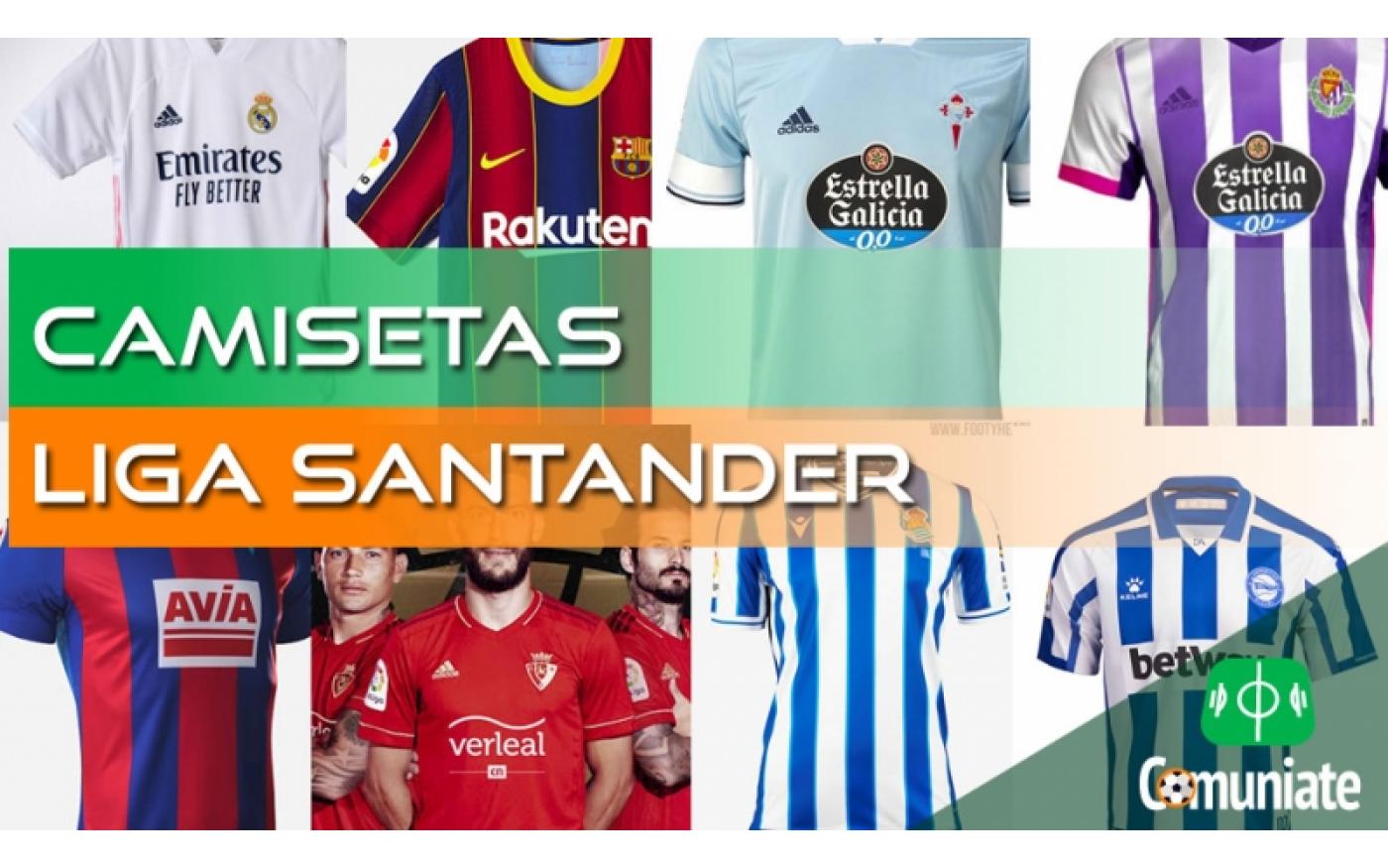 seguro mosquito Incentivo Camisetas de fútbol de la Liga Santander 2020/2021
