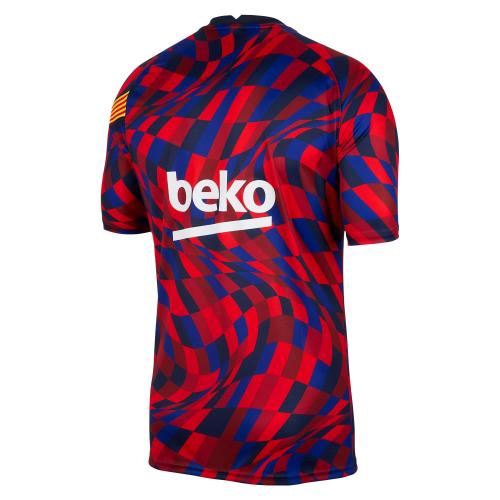CAMISETA DE CALENTAMIENTO FC BARCELONA 2020/2021 ROJO