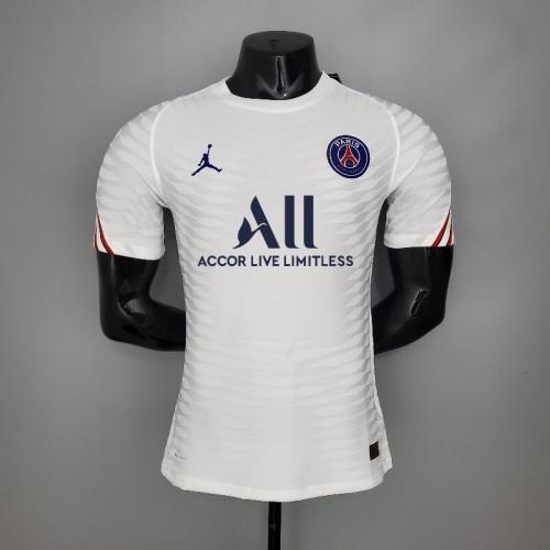 flotante Horror Búsqueda Camiseta 21/22 Todos Los Patrocinadores Jordan Psg Chándal Blanco