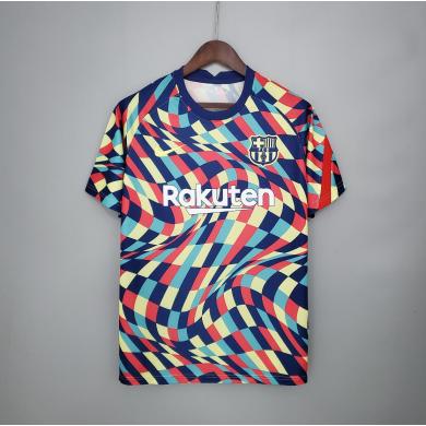 Camiseta De Calentamiento Fc b-arcelona 2020/2021 Azul