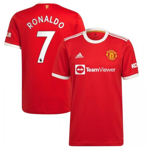 Camiseta Ronaldo 7 Manchester United Primera 2021/2022 Niño