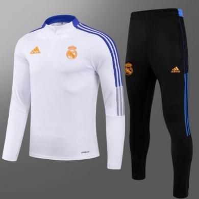 Chaquetas Entrenamiento FC Real M adrid 2021 Blanco Niño