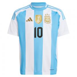 Camiseta Argentina 1ª Equipación 2024 Niño Messi #10