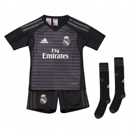 Conjunto mini 1ª equipación de portero del Real Madrid 2018-19