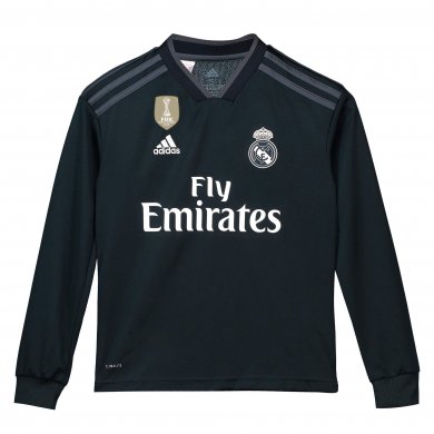 Camiseta de la 2ª equipación del Real Madrid 2018-19 de manga larga para niños