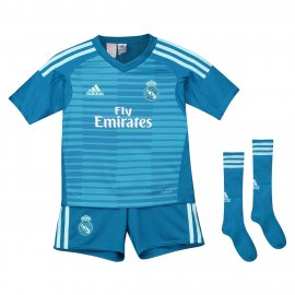 Conjunto mini 2ª equipación de portero del Real Madrid 2018-19 NIÑO