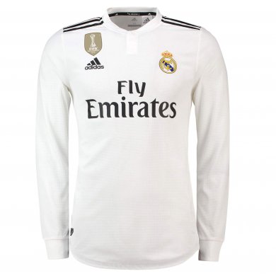 Camiseta de la 1ª equipación del Real Madrid 2018-19 de manga larga
