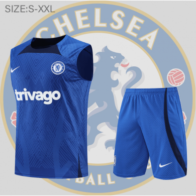 Camiseta De Fútbol Sin Mangas Chelsea Pre-match 22/23 + Pantalones