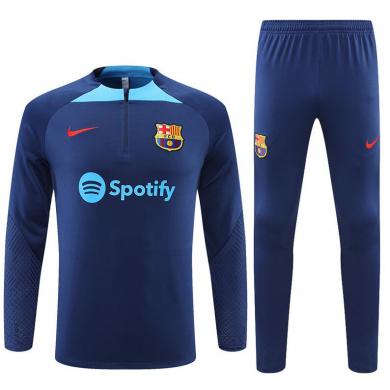 Sudadera Entrenamiento FC b-arcelona Azul Precioso 22/23 Niño