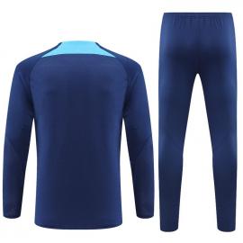 Sudadera Entrenamiento FC b-arcelona Azul Precioso 22/23 Niño