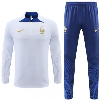 Sudadera Entrenamiento FC Francia Blanco 22/23