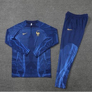 Sudadera Entrenamiento FC Francia Azul Real 22/23 Niño