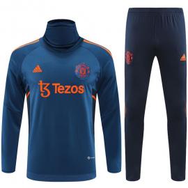 Sudadera Entrenamiento FC Manchester Unido Azul 22/23