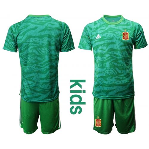 Camiseta Oficial de Training España Eurocopa 2021 Niño Verde Menta