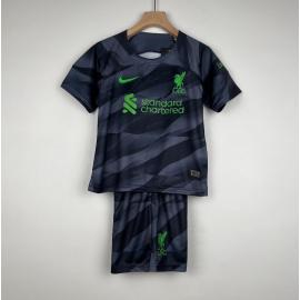 Camiseta Liverpool Fc Portero Negro 23/24 Niño