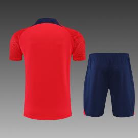 Camiseta 22/23 Atletico Madrid Entreno Manga Corta Roja