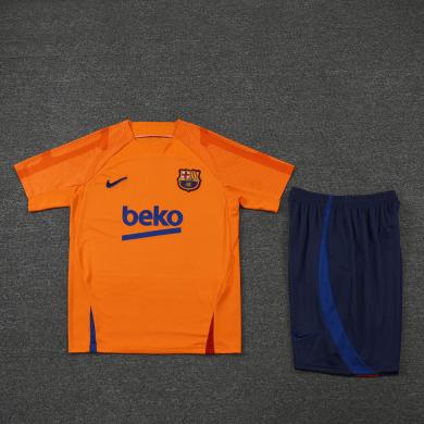 Camiseta 22/23 b-arcelona Entreno Equipacion Manga Corta Naranja