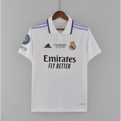 Camiseta REAL M ADRID Campeones 14 Primera Equipación Blanca 22/23