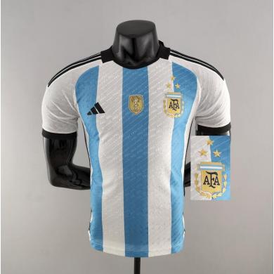 Camiseta Argentina Primera Equipación Authentic World Cup 2022 3 Estrellas