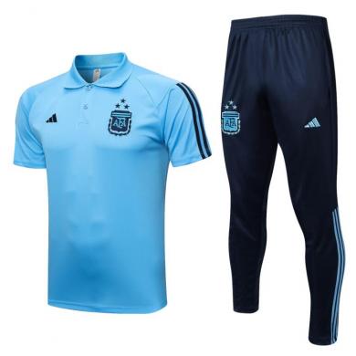 Camiseta Argentina Pre-Match 2022 3 Estrellas Azul Claro