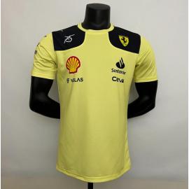 Camiseta Del Equipo Scuderia Ferrari Amarillo 2023