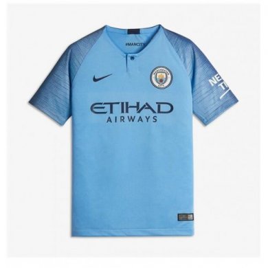 Camiseta 1a Equipación Manchester City 18-19 Niños