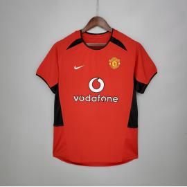 Camiseta Retro Manchester United Primera Equipación 02/04