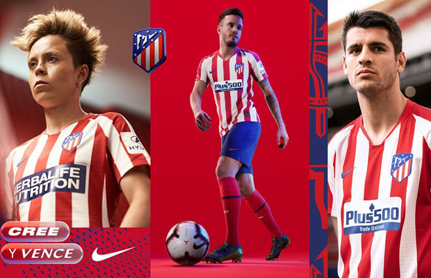 camiseta del Atletico Madrid 2019 2020 Home Kit